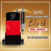 MANIPro Passport NEXT Complete - Black with Red Jacket - KP-65 Handpiece ON SALE