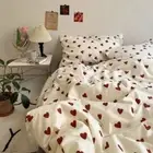 Bedding Set Duvet Cover Flat Sheet Pillowcase Bed Linen Fashion Home Textile