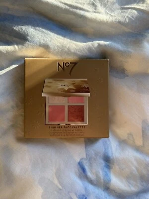 No. 7 shimmer face palette bnib quad