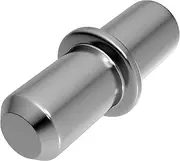 [LouMaxx] Shelf Support 5 mm Pack of 100 with Ring for Drilling – Shelf Holder – Shelf Brackets – Shelf Pins 5 mm – Shelf Brackets – Shelf Support for Shelves Made of Solid Steel, Nickel-Plated