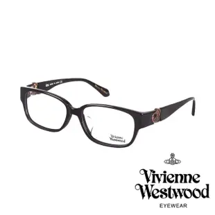 【Vivienne Westwood】立體土星龐克款光學眼鏡(黑/金 VW269_04)