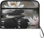 YMXFXP Expandable Filing Folder Rock Flower Peace, 13-Pocket Funny Cute Design with Sticky Labels, A4 Letter Size Document Organizer for Office, School, Boys, Girls
