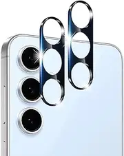 [MEZON] [2 Pack] Premium Full Coverage Camera Lens Tempered Glass for Samsung Galaxy S24 FE (6.7") – No Whitening from Flash (Galaxy S24 FE, Lens HD)