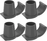4Pcs Walker Skis Glides Rubber Walker Caps Glide Practical Walker Foot Glides Easy to Install Glide Walker Feet Caps Walker Assist Accessories for Folding Walkers Seniors