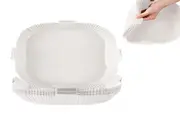 Air Fryer Disposable Papers Liner Square Non-Stick Paper Liners Air Fryer Basket Oven Baking Tray-White