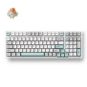 MCHOSE G98 Pro Gasket Mount 98% Layout Wireless Hot-Swap Mechanical Gray And Blue Keyboard - Flame Orange Switch [KBMCG98S4]