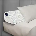 Bed Wedge Pillow Headboard, Ultra Soft Gap for King CD-Tri-K, White