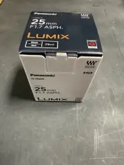 Panasonic LUMIX G Lens, 25mm, F1.7 ASPH, Mirrorless Micro Four Thirds New!!