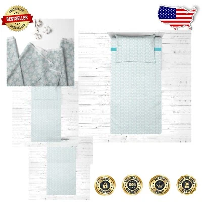 Stylish 3 Piece Aqua Floral Toddler Bed Sheets - Comfort & Safety Assured