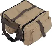 Dog Backpack Harness, Lightweight Dog Camping Saddle Bag with Pockets, Dog Saddle Bag Canvas Dog Backpack for Medium Large Dogs Outdoor Hiking Travel