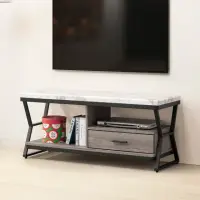 在飛比找momo購物網優惠-【Homelike】彤絲仿石紋4尺電視櫃