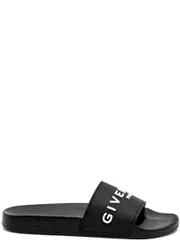 Givenchy Logo Rubber Sliders - Black - 8 8