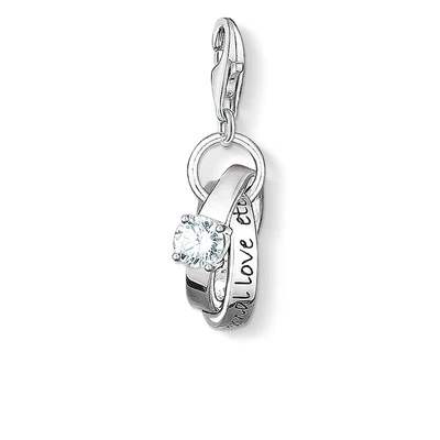 Genuine THOMAS SABO Charm Pendant "Wedding Rings"