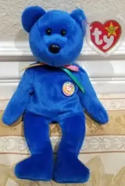 *RARE* Ty Beanie Baby - "Clubby #01" Official Club Bear - MWMT w/Tag Protector