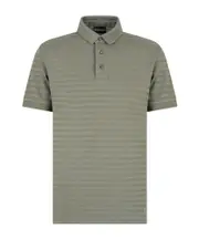 Short sleeve lapel full-body jacquard Polo shirt S,XL,L,XXL,M gray-green