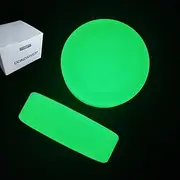 DONZWIYES Ice Hockey Puck Glow in The Dark Party Pucks Green Floor Puck for Youth Adults Outdoor Indoor Games and Ice Hockey and Roller Hockey Practicing Shooting and Handling Skills 2-Pack