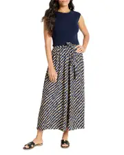 Nic+Zoe Pebble Dream Mixed Media Dress