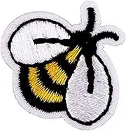 10Pcs Bee Sewing Patches Iron on Embroidered Applique Patches Decorative Sewing Animal Patch Stickers for Bags Jackets Jeans Clothes DIY Patches