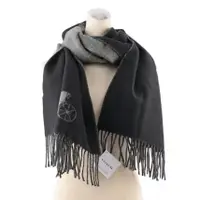 在飛比找蝦皮購物優惠-COACH 馬車圖案Logo羊毛雙色圍巾(黑色/灰色) 46