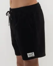 [Skylark] Skylark Boys' Cords Elastic Waist Shorts in Black Size 16 16 Black