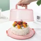 to Cake Box Cupcake Carrier Holder Cake Carrier with Lid Handle for 10 Cakes 7