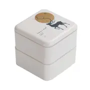 800ml Japanese Microwave Lunch Box Portable Kids Plastic Bento Box 2 Layer Microwave Dinnerware Food Storage Container Lunchbox