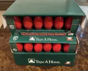 NOS Lot of 66 - C9 1/4 Outdoor KMART Cool Lite Red Bulbs Trim A Home - 11 6pks