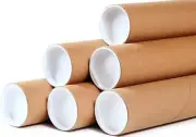 10 - 2" x 18" Round Cardboard Shipping Mailing Tube Tubes With End Caps
