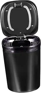 iplusmile Car Ashtray with Lid Multifunctional Vehicle Ashtray with Led Light Construction Fits Cup Holders Easy to Clean Non-skid Base for Safe Use