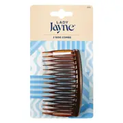 Lady Jayne Large Shell Side Combs - 2 Pack