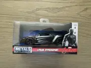Jada 1:32 Marvel Avengers BLACK PANTHER Die Cast Car LYKAN HYPERSPORT New,