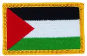 akachafactory Patch Patch Brode Flag Palestine Flag Thermocollant Insigne Blason