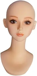 Garende Realistic Mannequin Head Wig Display Stand Wig Head Manikin Head Bust for Glasses, Style A