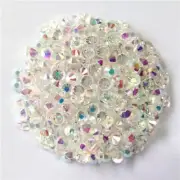 Transparent AB Rhinestones Non Hotfix Flatback Strass Fabric Nail Art Decoration