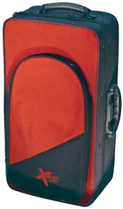 Xtreme Trumpet Case Black/Red with Backpack Straps