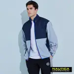 NAUTICA男裝 COMPETITION撞色異材質拼接立領外套-灰