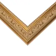 18x28 Frame Gold Real Wood Picture Frame Width 1.75 inches | Interior Frame Dept