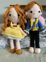 crochet dolls handmade - New - Belle And Beast (prince)