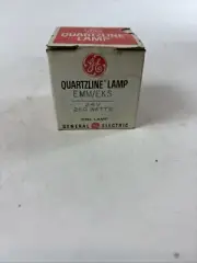 Vintage NOS, GE Quartzline Lamp EMM/EKS, 24V 250 Watts