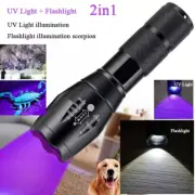 Handheld UV Pen Light Ultra Violet LED Flashlight Torch 395nm Blacklight Lamp