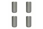 4x Annabel Trends 14.5cm S S Beer Soda Beverage Cooler Insulated Skinny Titanium