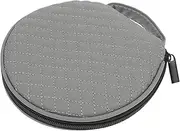 Happyyami 1Pc Stylish CD Storage Bag Delicate Trimmed Case for Home Car Capacity CD Organizer with Zipper Closure Discs from Scratches Practical Durable Design