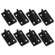 8 Pcs Sliding Door Positioner Barn Floor Guide Black Joint Bracket
