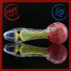 4.5 inch Handmade Heavy Lava Red Cosmic Syphon Tobacco Smoking Bowl Glass Pipes