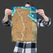 A3 Scratch Map of Northern Territory - Travel Edition