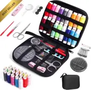 Sewing Kit with Bobbins, Thread, Premium Sewing Box, Complete Set