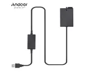 Andoer DR-E8 USB Power Kit AC Adapter Replacement DC Coupler Dummy Battery Single USB Input Compatible with Canon Rebel T3i T2i T4i T5i EOS 550D 600D 650D