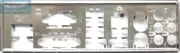 ASUS I/O IO SHIELD BLENDE BRAKCET M4A785G HTPC, M4A785G HTPC/RC