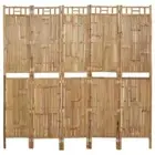 vidaXL 5-Panel Room Divider Bamboo 200x180 cm 2BB
