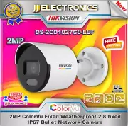 HIKVISION DS-2CD1027G0-LUF COLORVU Fixed IP CAMERA 2MP With AUDIO BUILT-IN MIC